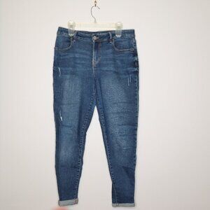 Maurices Straight Leg Jeans, Size 12 Reg, 99% Cotton